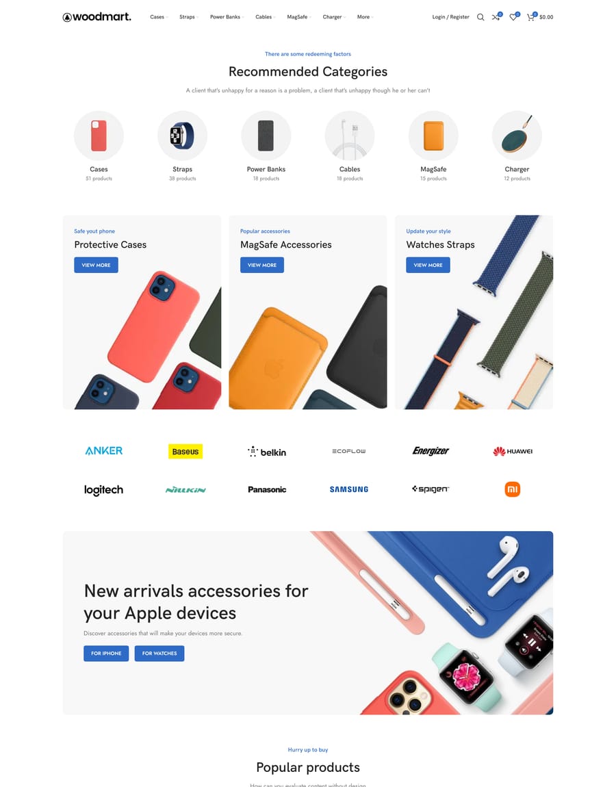 Accessories Shop 3 page