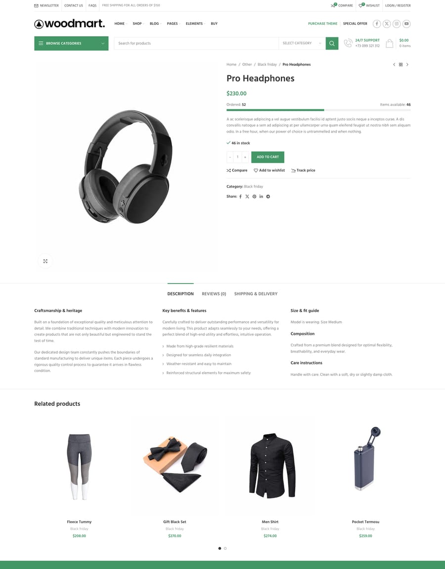 Black Friday Product page
