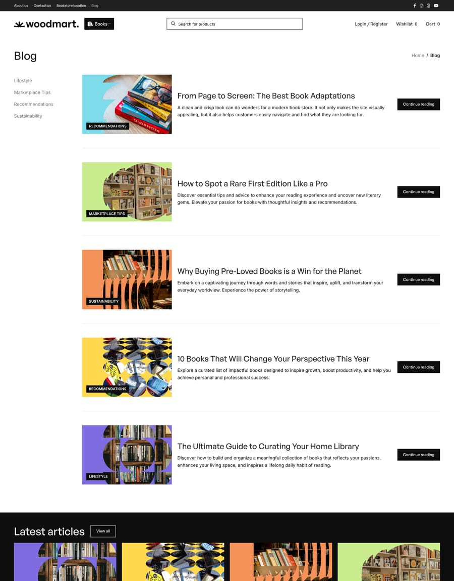 Books 2 Blog page