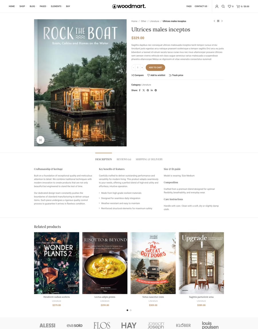 Books Product page
