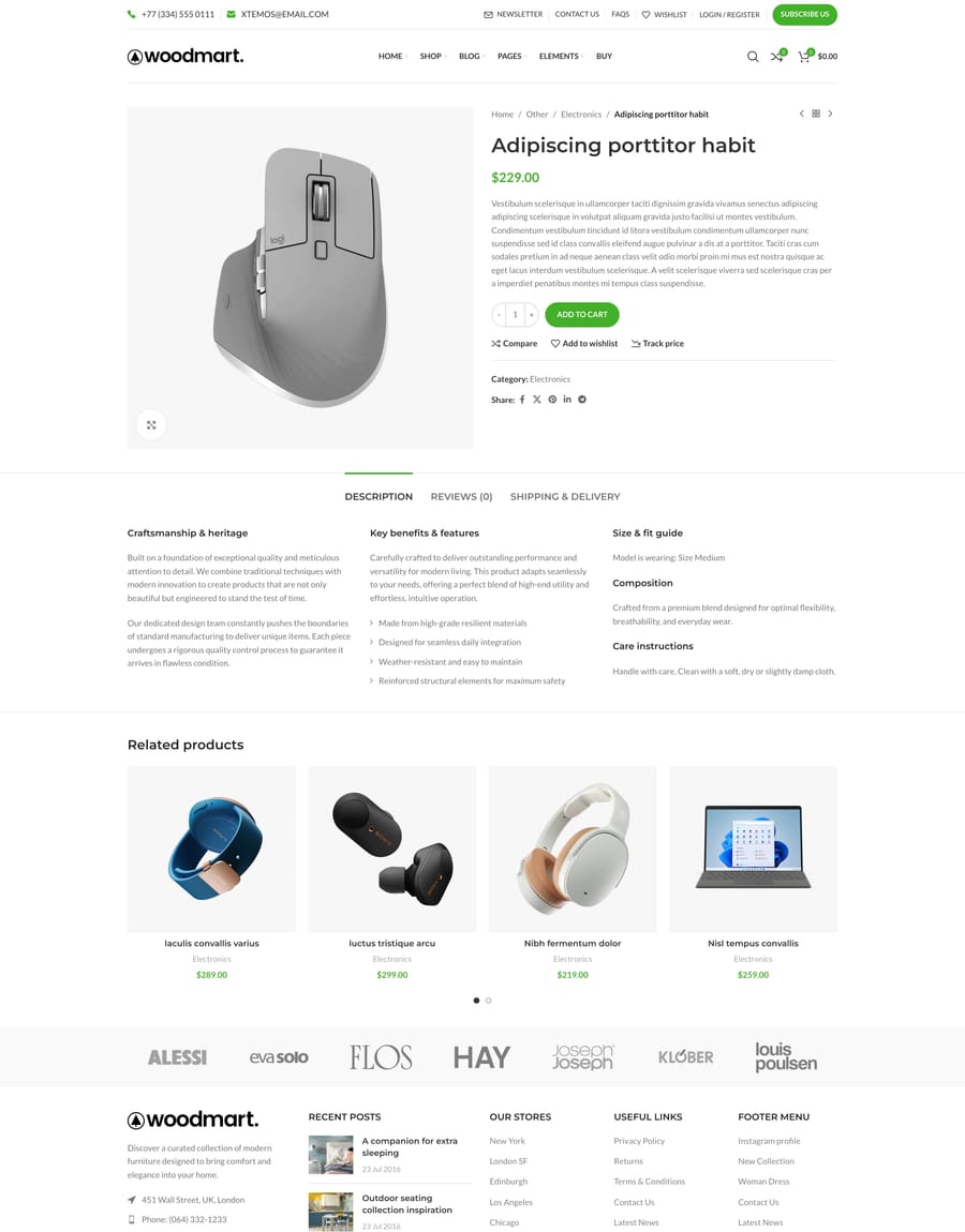 Electronics 2 Product page
