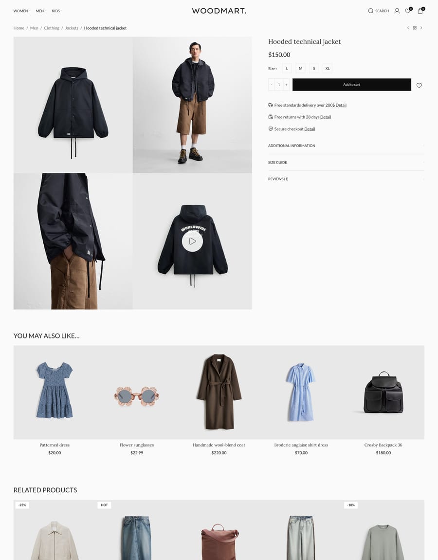 Fashion 2 Product page