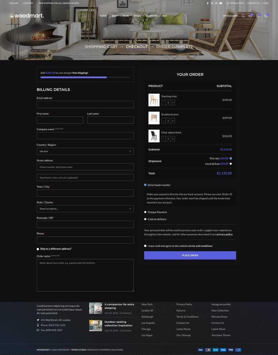 Hardware Checkout page