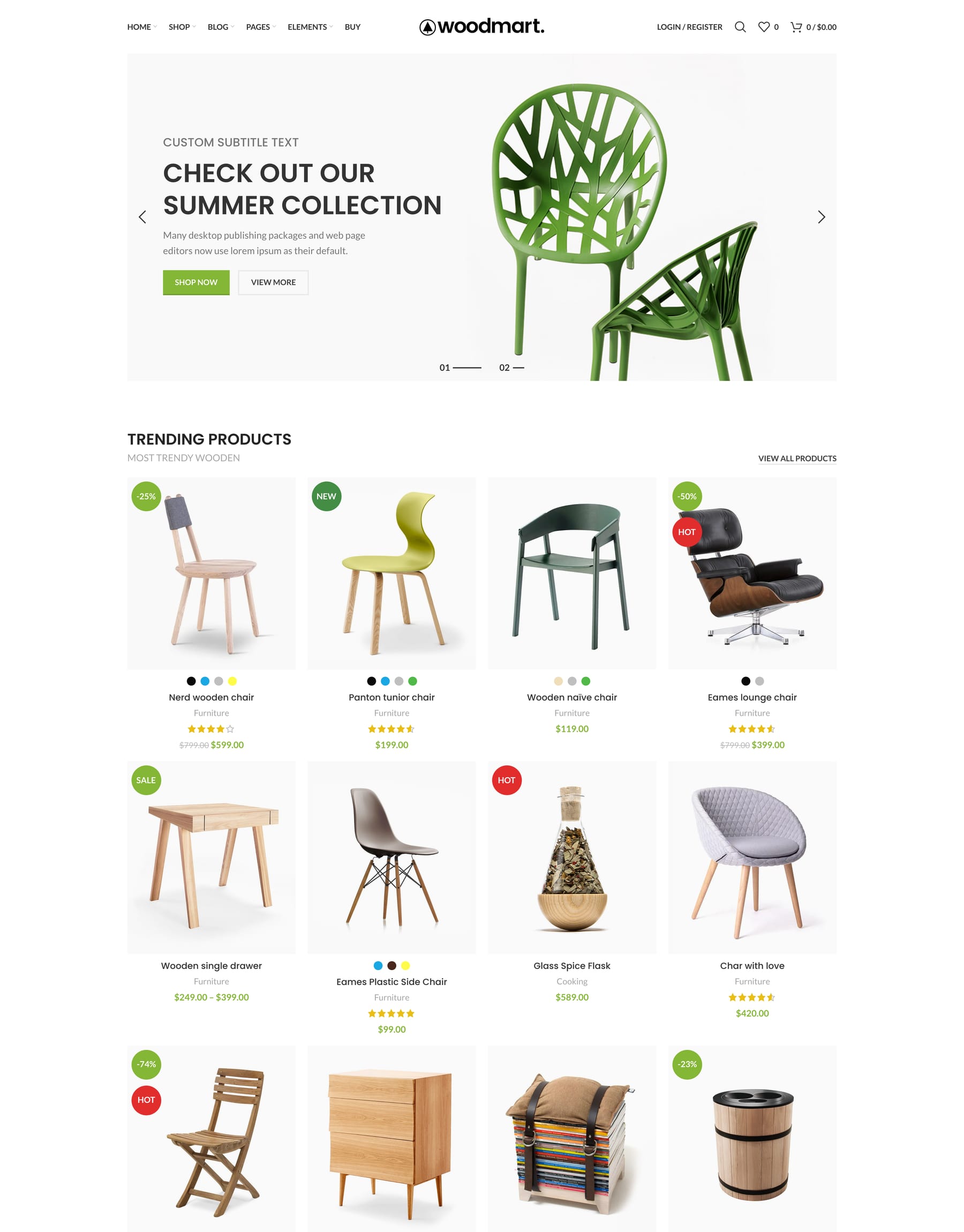 Infinite scrolling demo home page: Infinite scroll WooCommerce theme