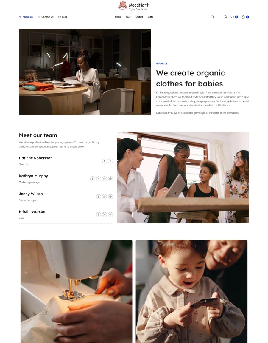 Kids About us page
