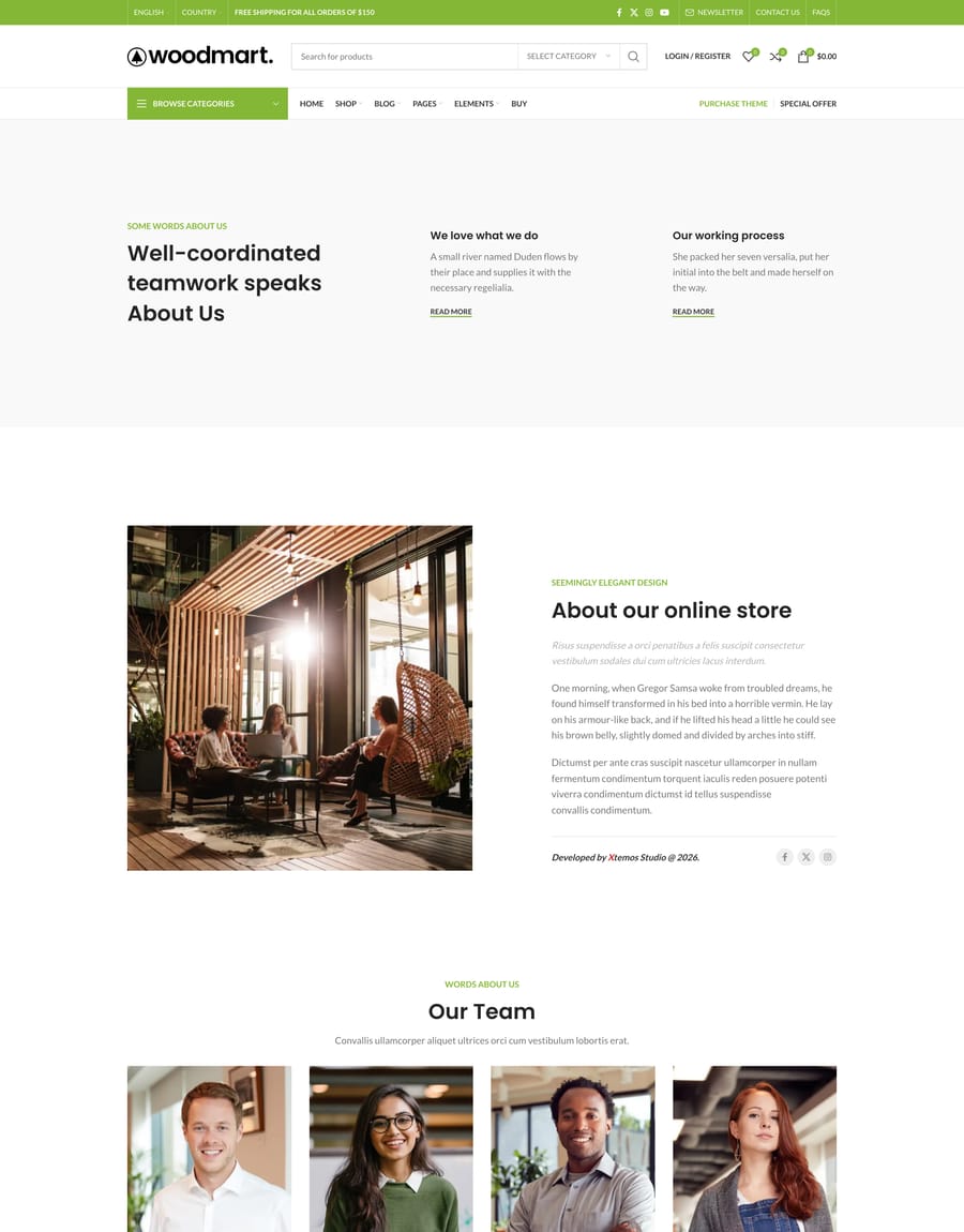 Default About us page