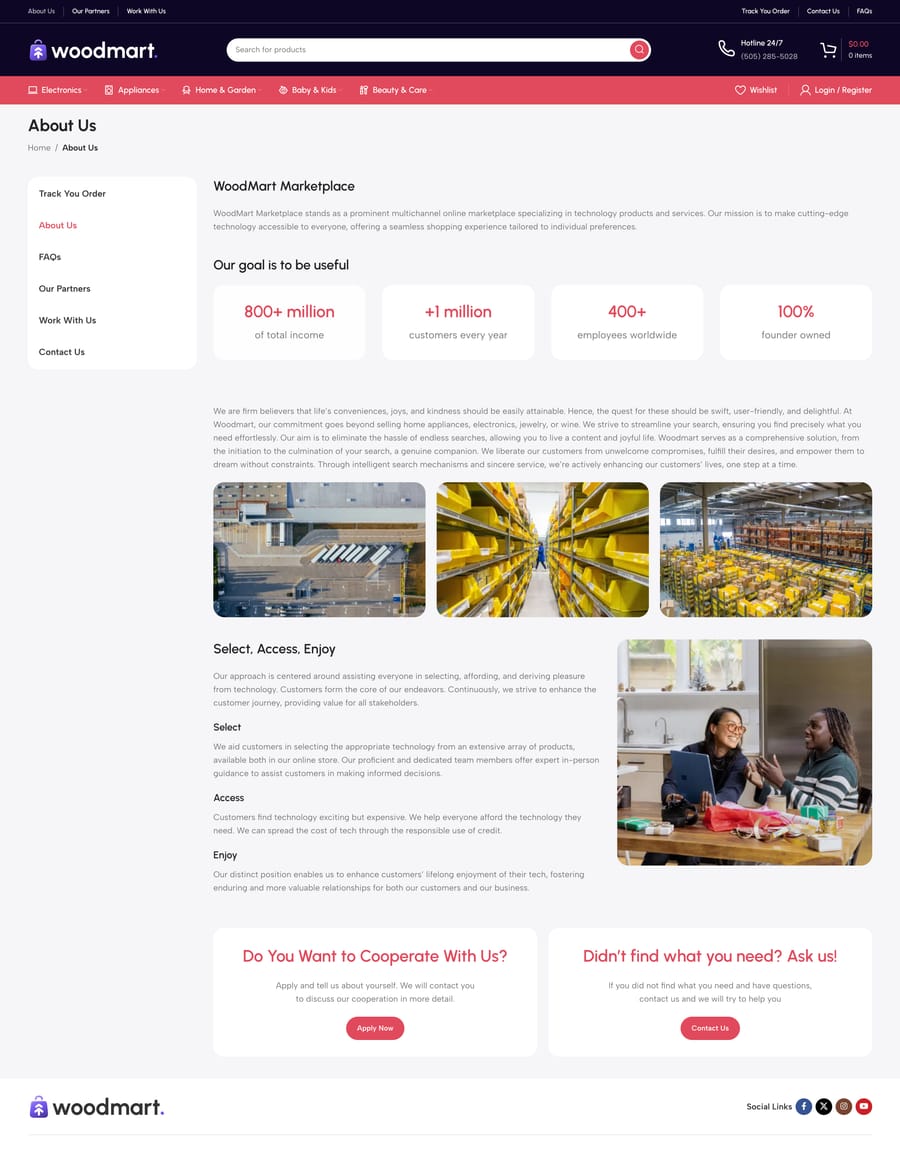 Marketplace 2 About us page