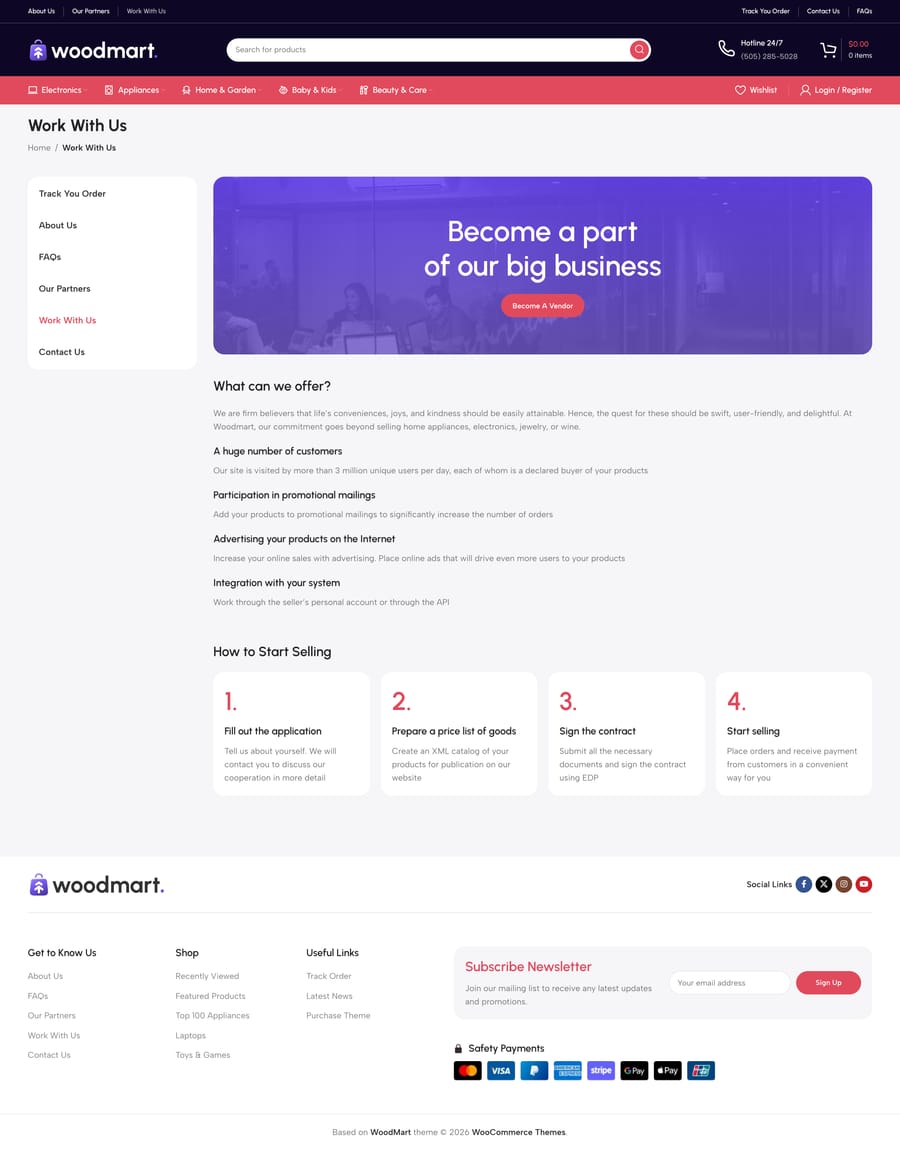 Marketplace 2 Work with us page