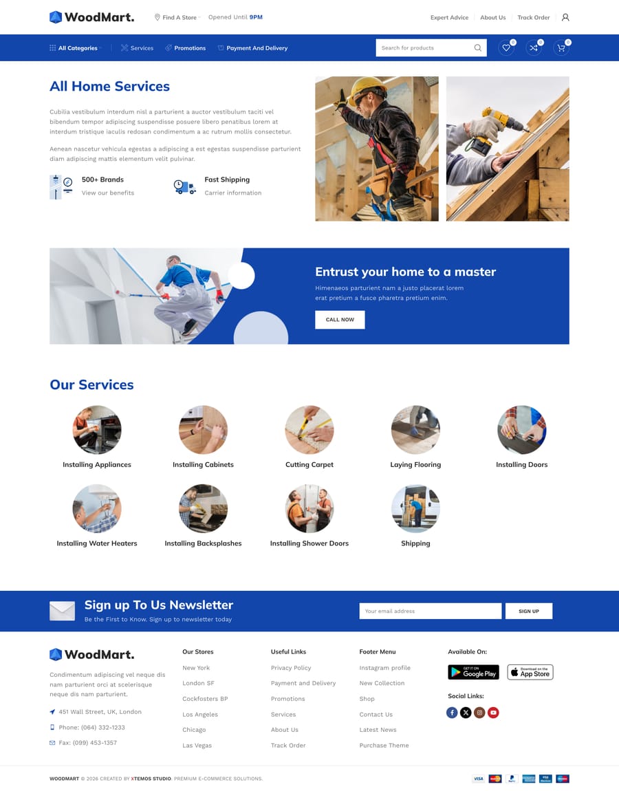 Megamarket Services page