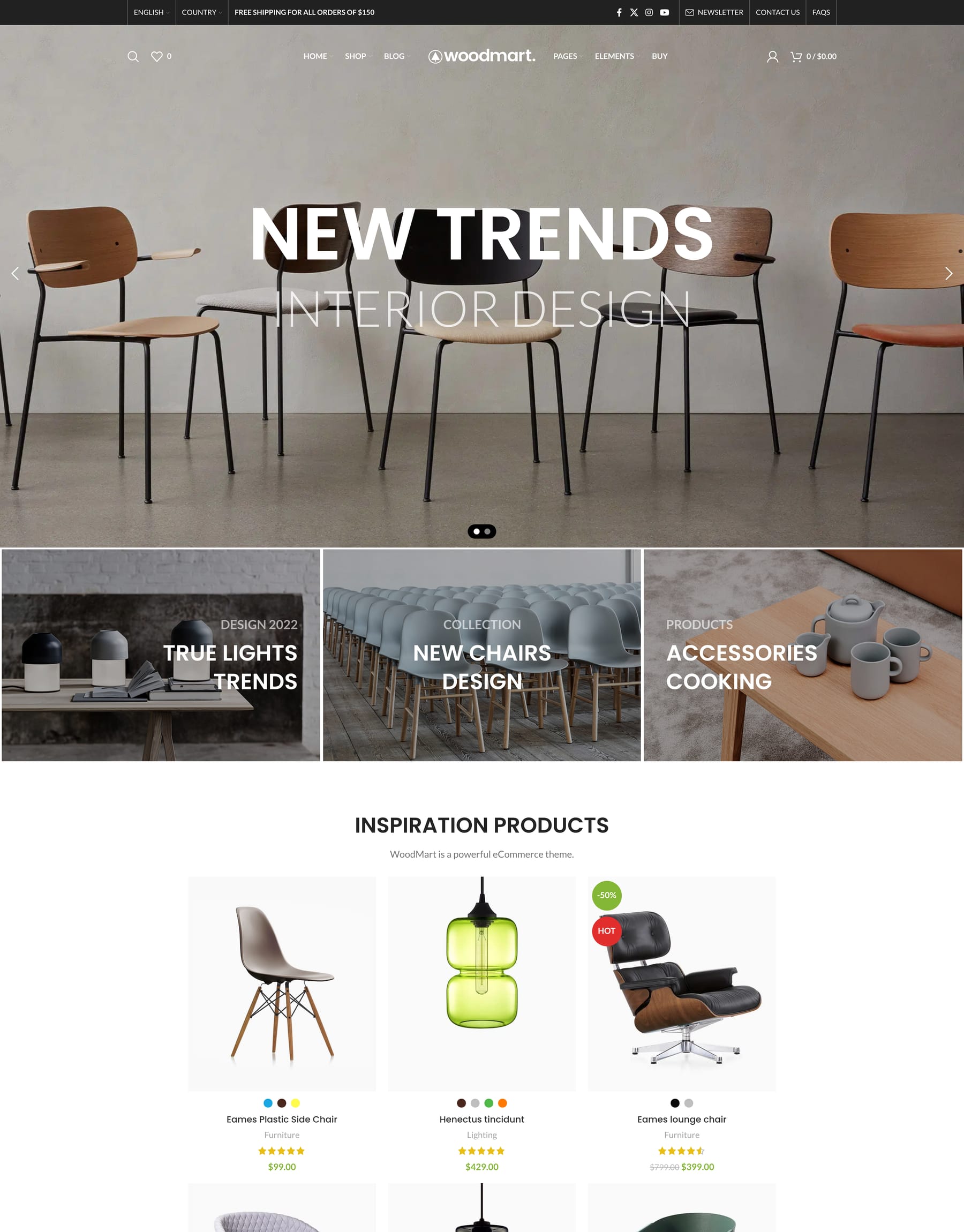 Shaders slider demo home page: Animated slider WooCommerce theme